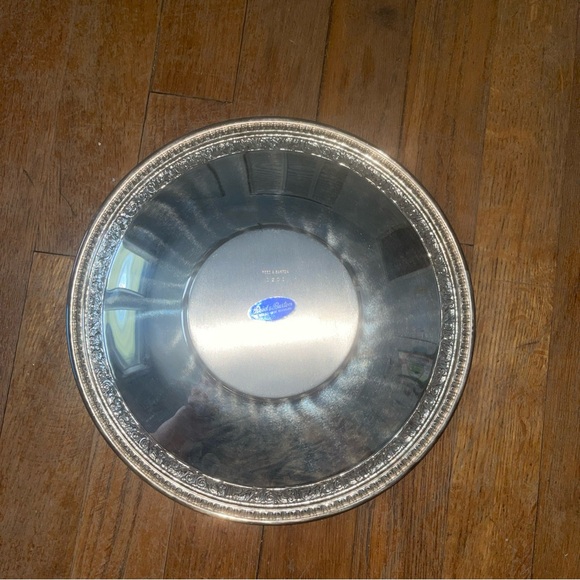Vintage REED & BARTON #1201 Silverplate Round Serving Tray Dish 10.5" - Picture 4 of 7